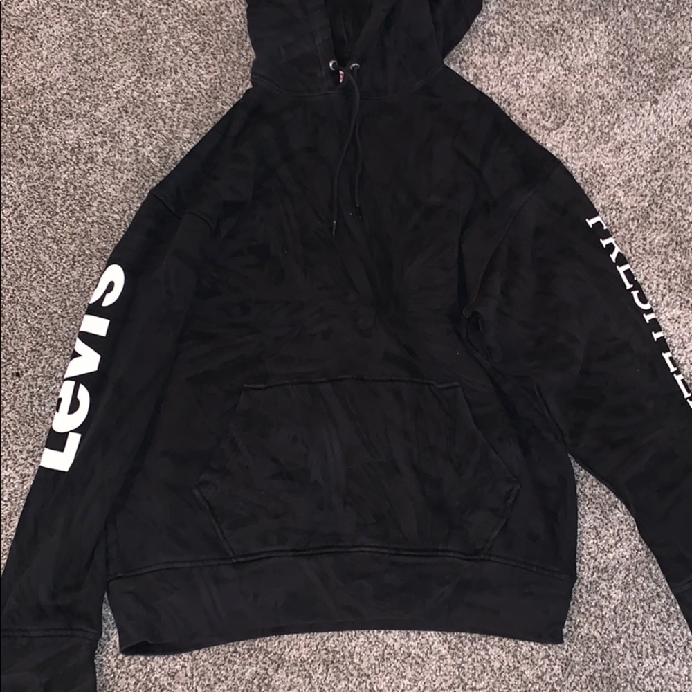 Black oversized hoodie